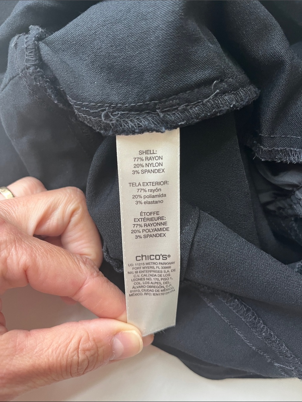 CHICO’S Straight Black Pull on Pants - Picture 5 of 5